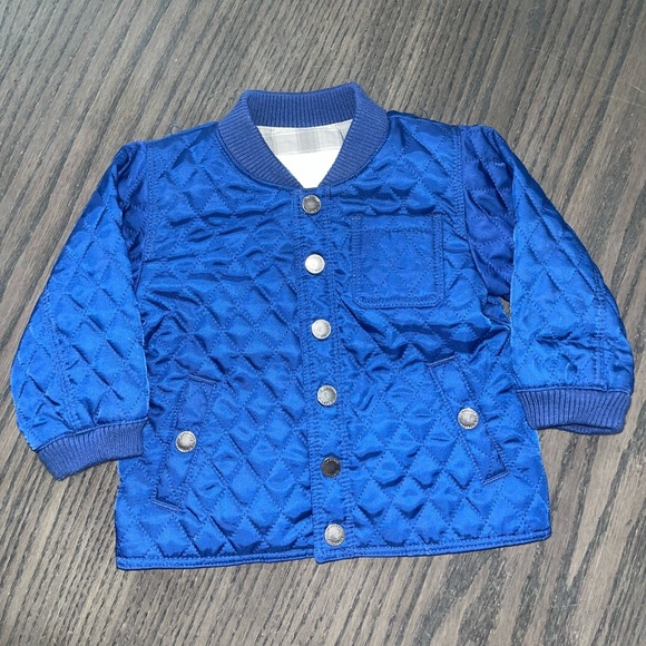 Burberry Children quilted button up jacket